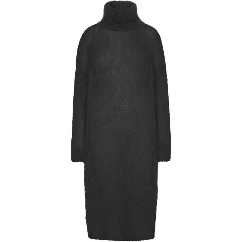 Chiara LS Roll Neck Dress - Black made by Americandreams