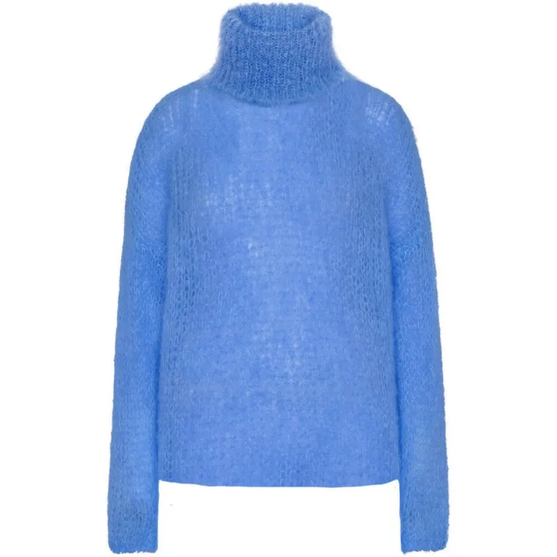 Livia LS Roll Neck Pullover - Sky Blue sold by American Dream
