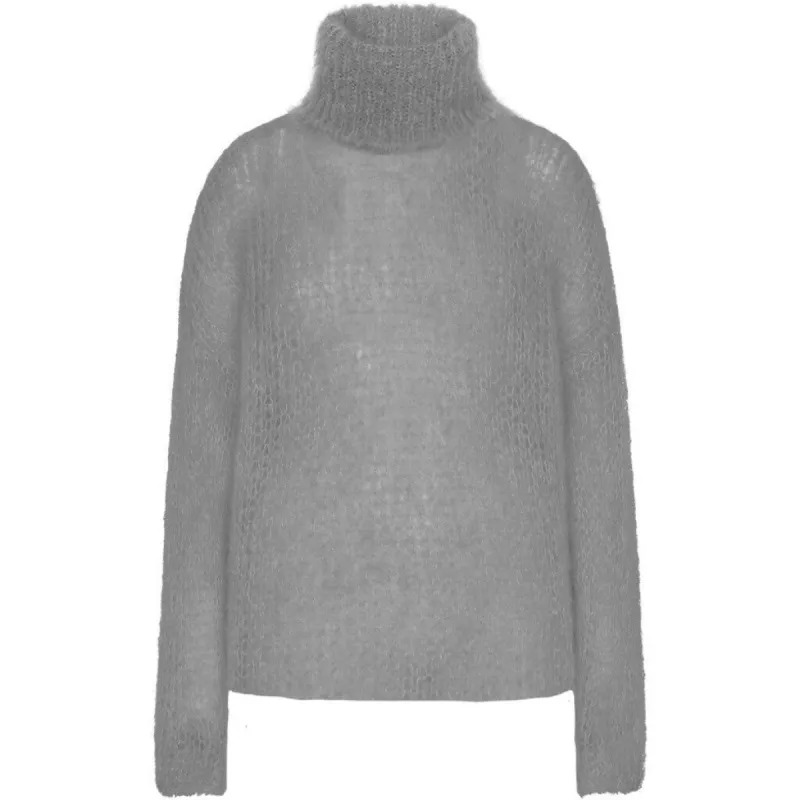 Livia LS Roll Neck Pullover - Grey sold by American Dream