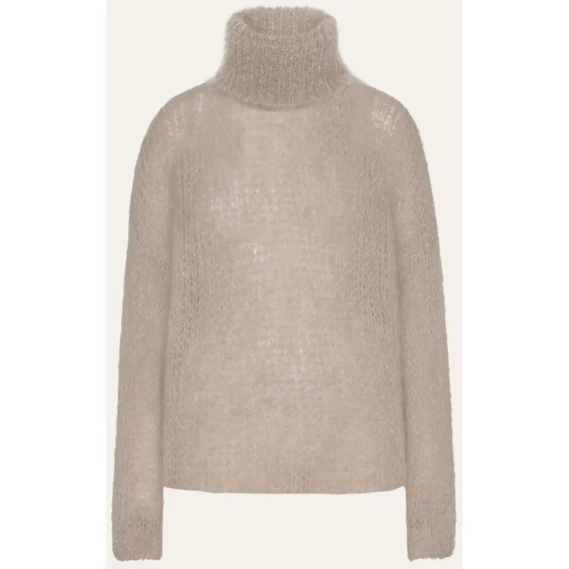 Livia LS Roll Neck Pullover - Beige sold by American Dream