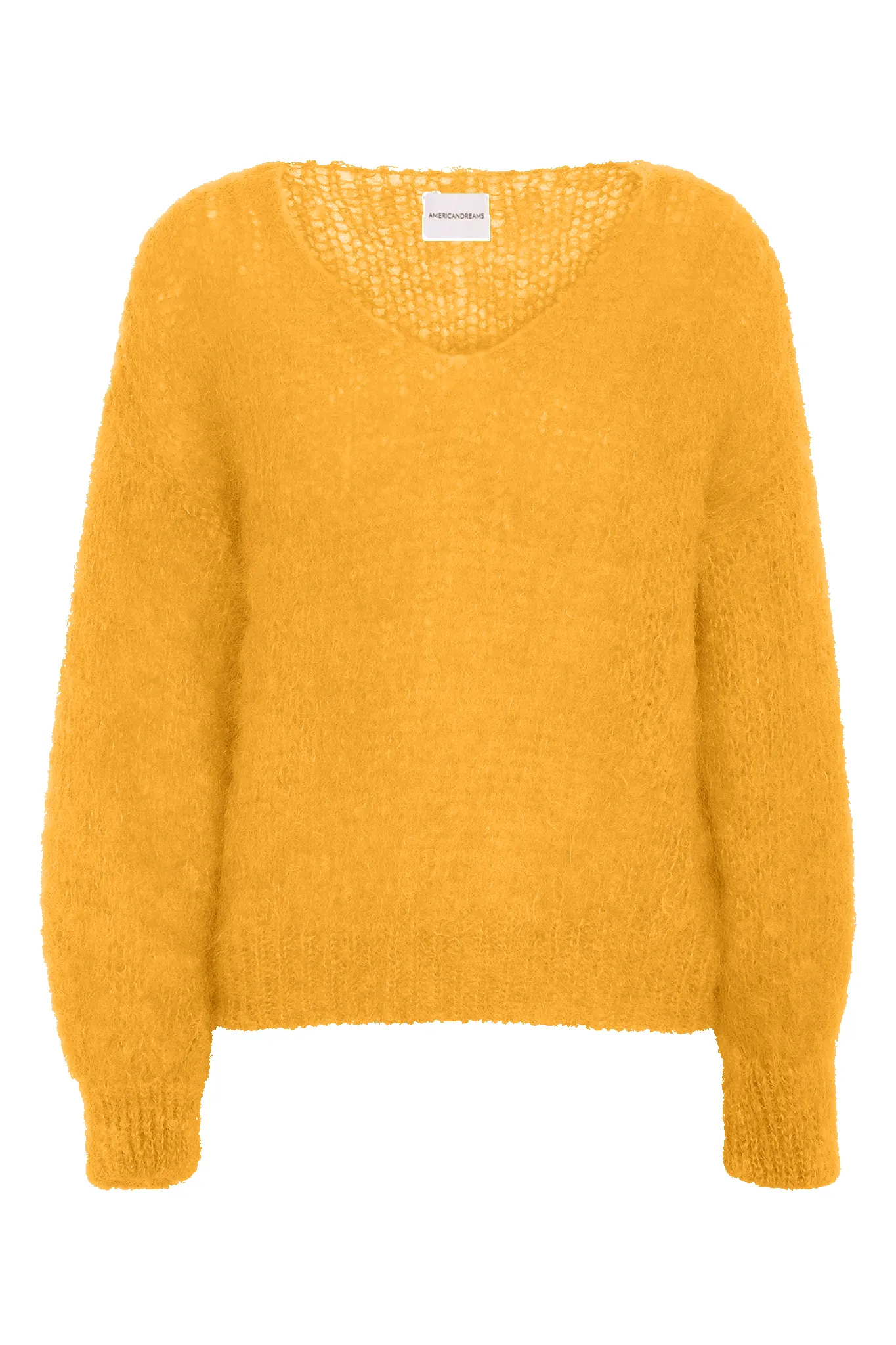 Milana LS Mohair Knit Burnt Yellow sold by Americandreams