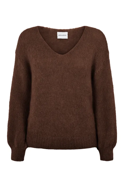 Milana LS Alpaca Pullover Cocoa sold by Americandreams