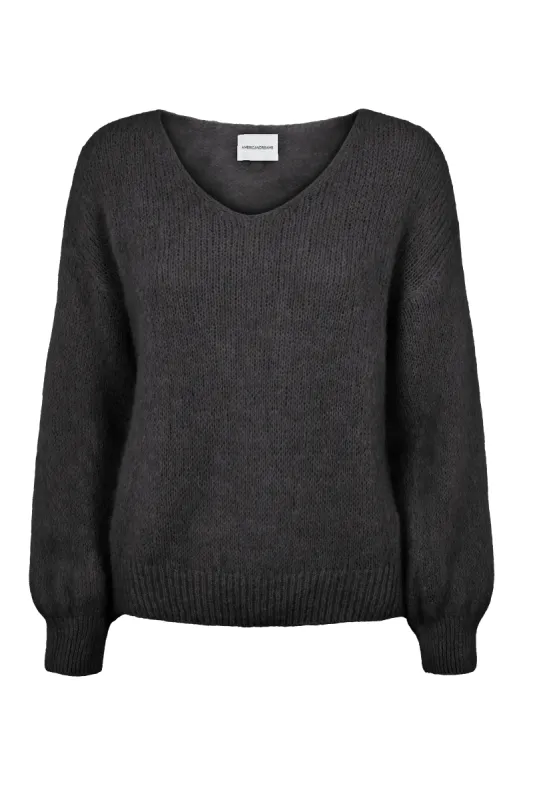 Milana LS Alpaca Pullover Black sold by Americandreams