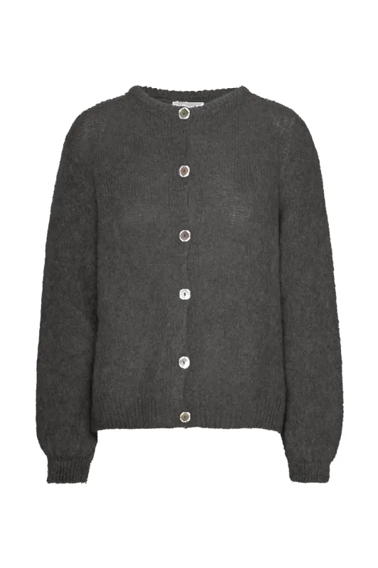 Susan Alpaca Cardigan Anthracite Grey sold by Americandreams