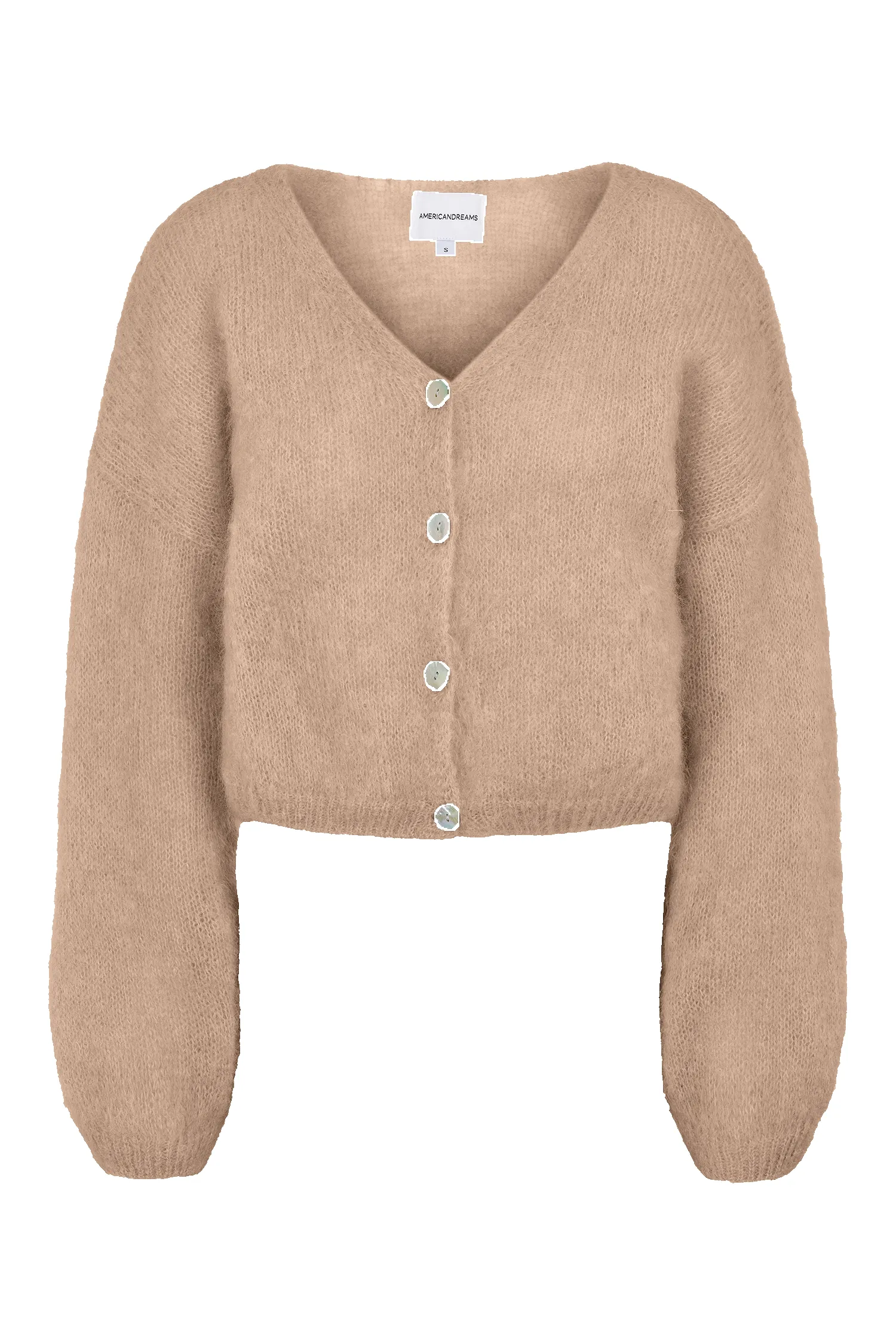 Cornelia Cropped Cardigan Medium Brown sold by Americandreams