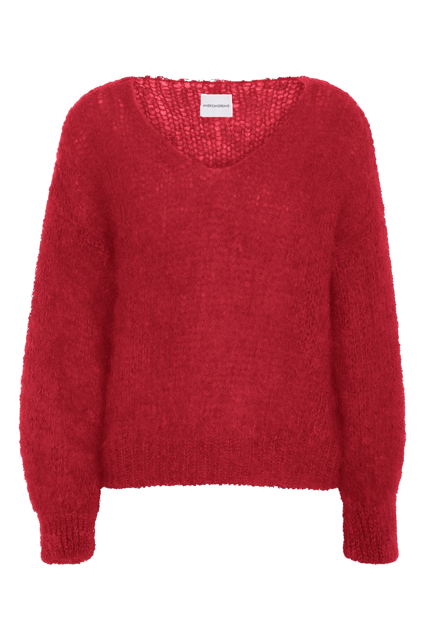 Milana LS Mohair Knit Cerise sold by Americandreams