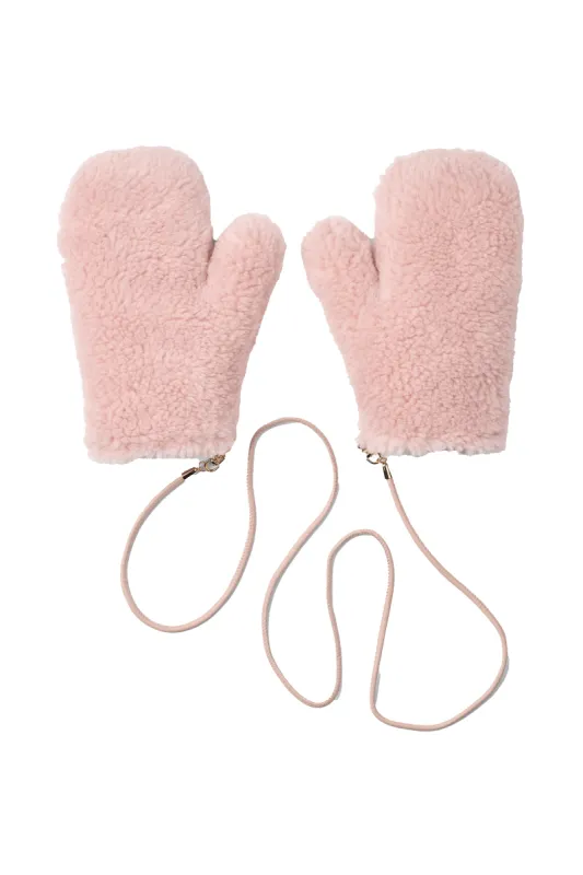 Louis Wool Gloves Light Pink sold by Americandreams