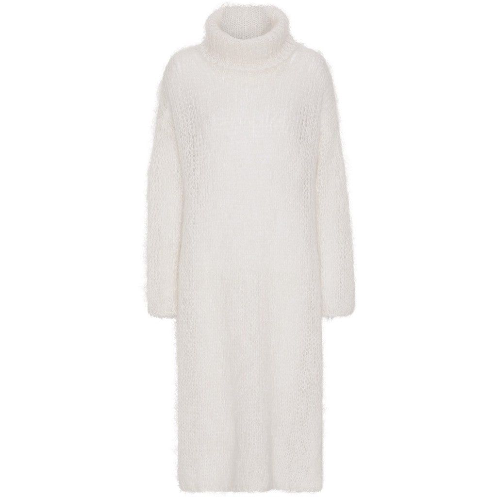 Chiara LS Roll Neck Dress - White sold by American Dream