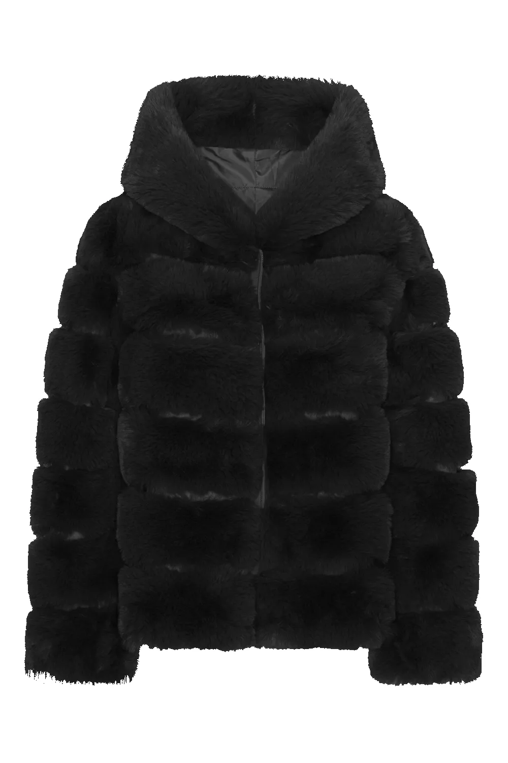 Blake Short Faux Fur Jacket Black sold by Americandreams
