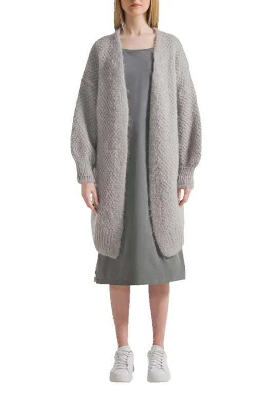 Tenna Cardigan Light Grey made by Americandreams