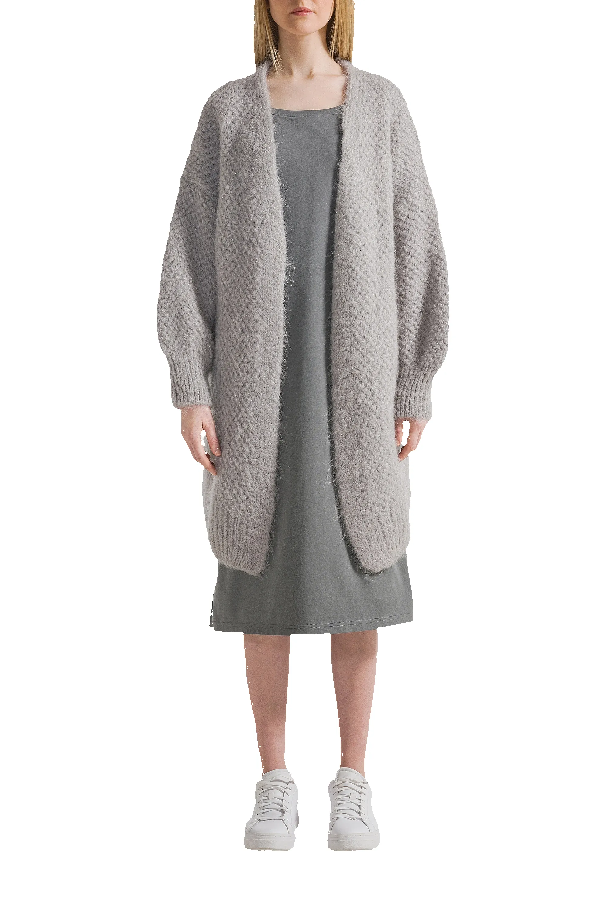 Tenna Cardigan Light Grey sold by Americandreams