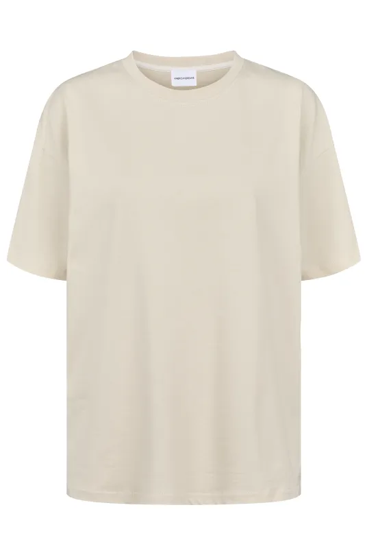 Doria Boxy T-Shirt Sand made by Americandreams