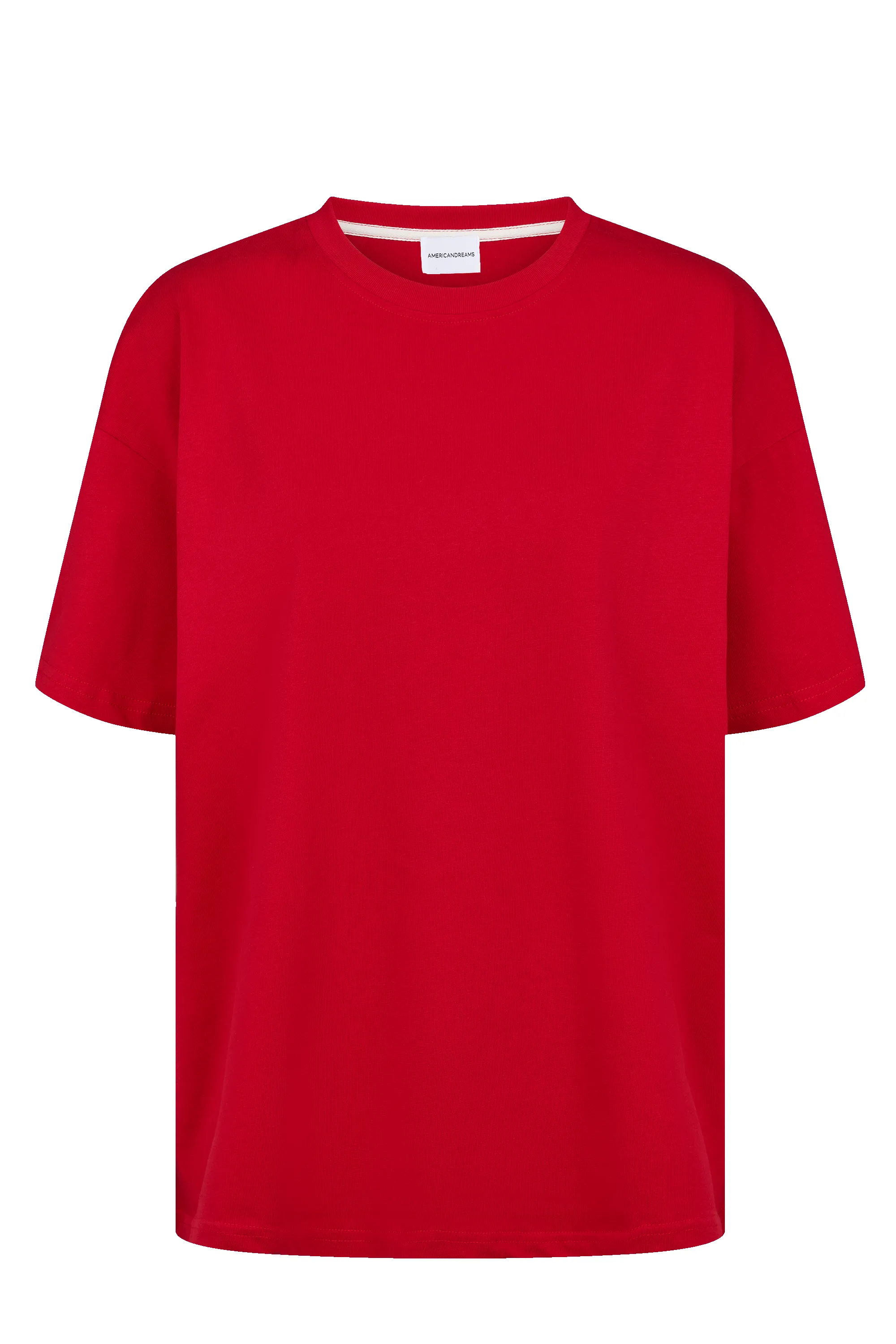 Doria Boxy T-Shirt Bright Red sold by Americandreams