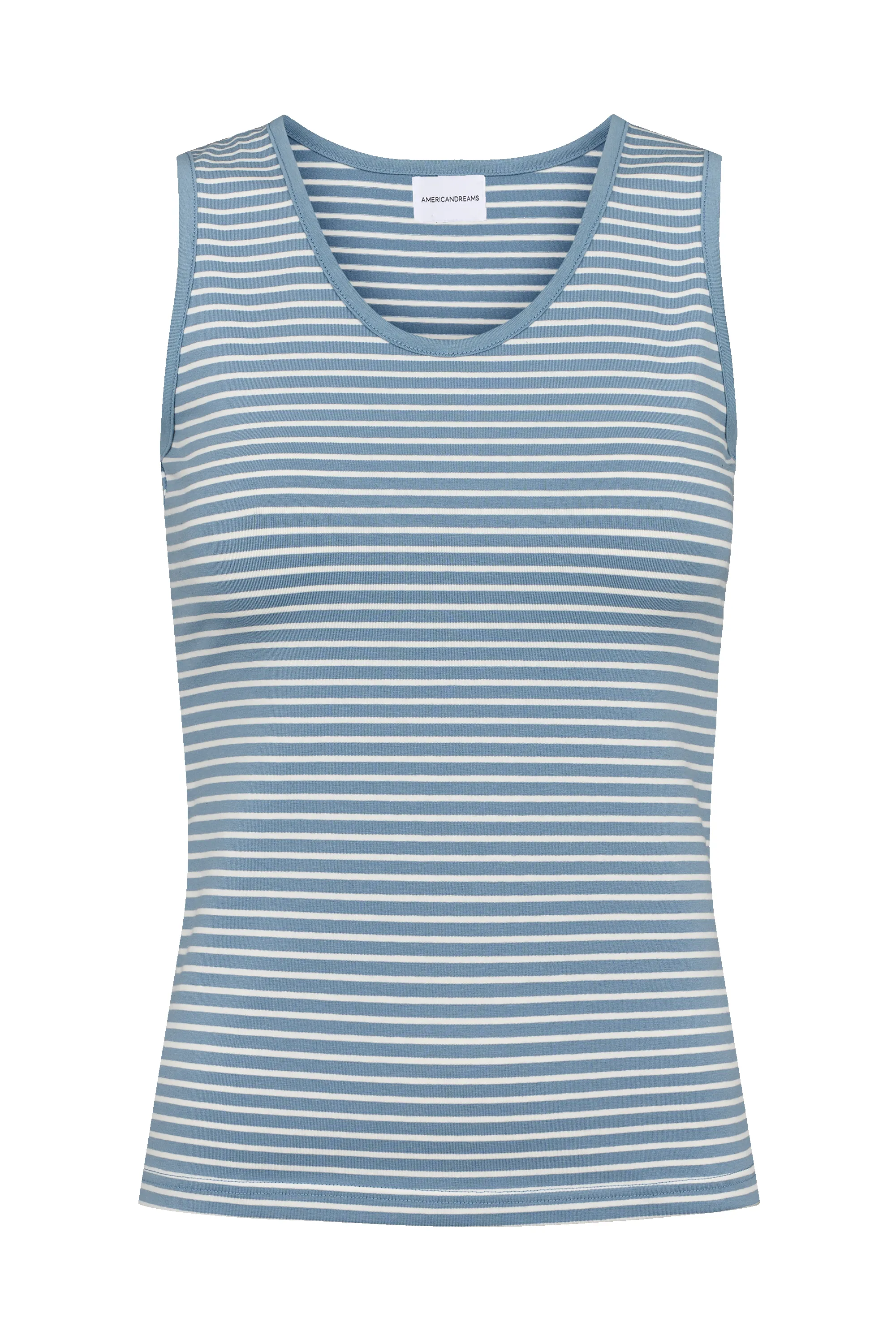 Boline Striped Tank Top White / Light Blue sold by Americandreams