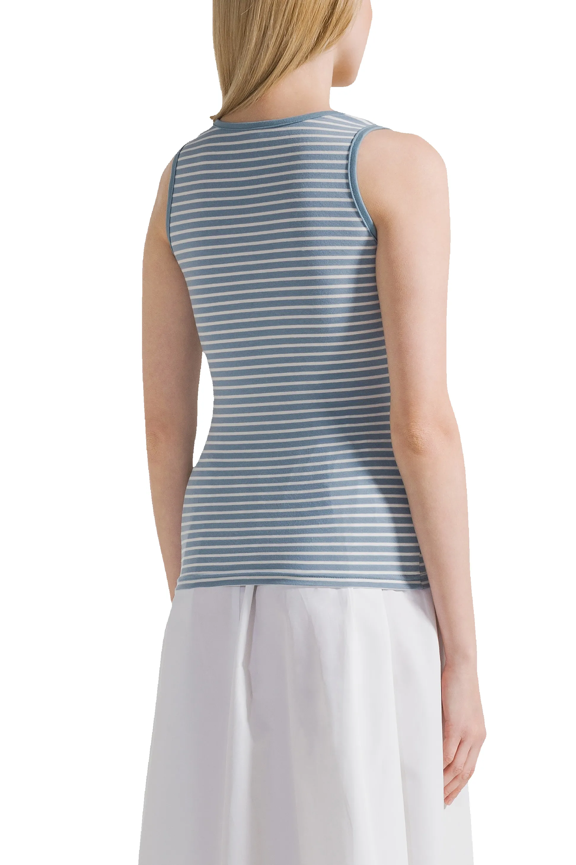 Boline Striped Tank Top White / Light Blue sold by Americandreams product image thumbnail 3