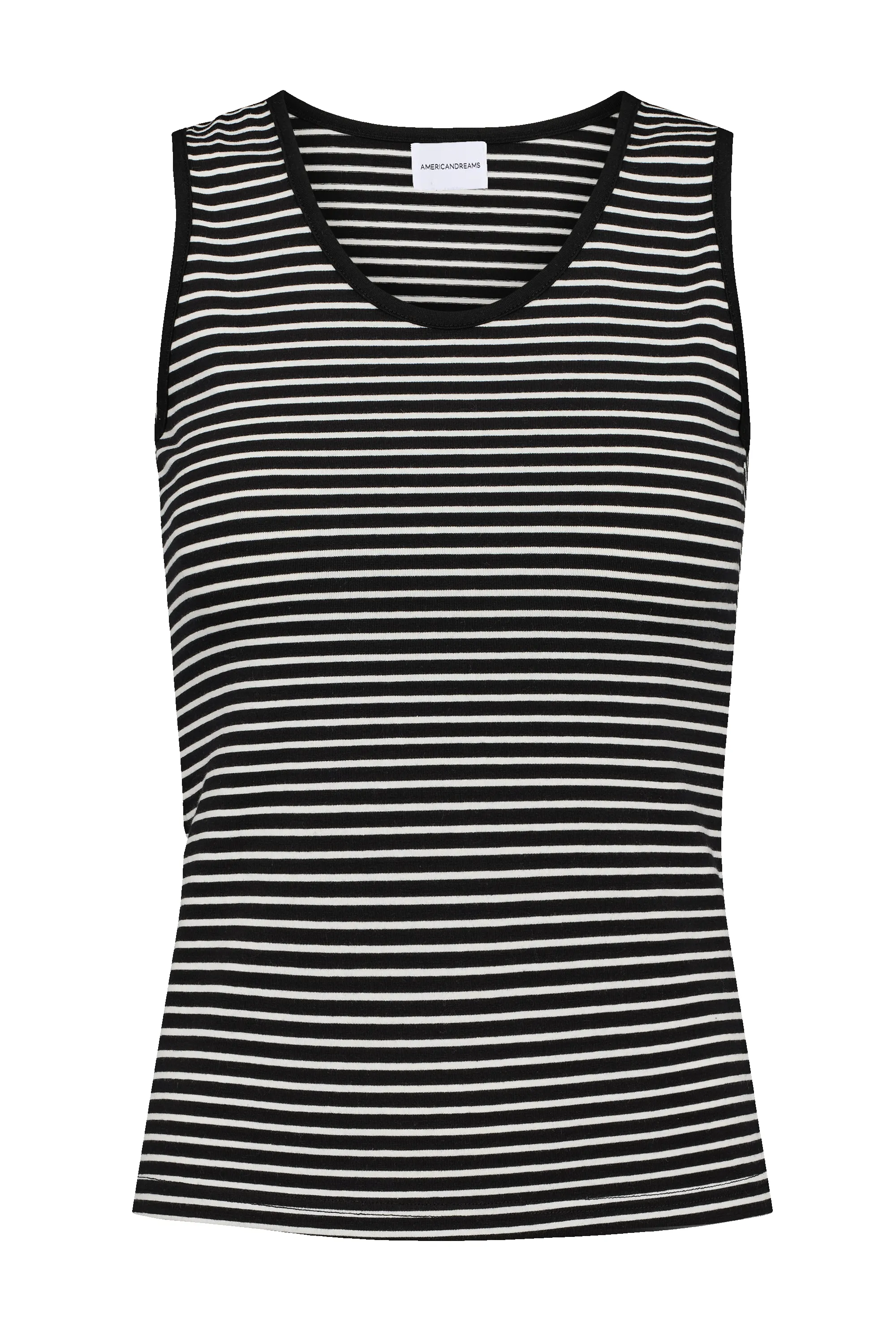 Boline Striped Tank Top White / Black sold by Americandreams