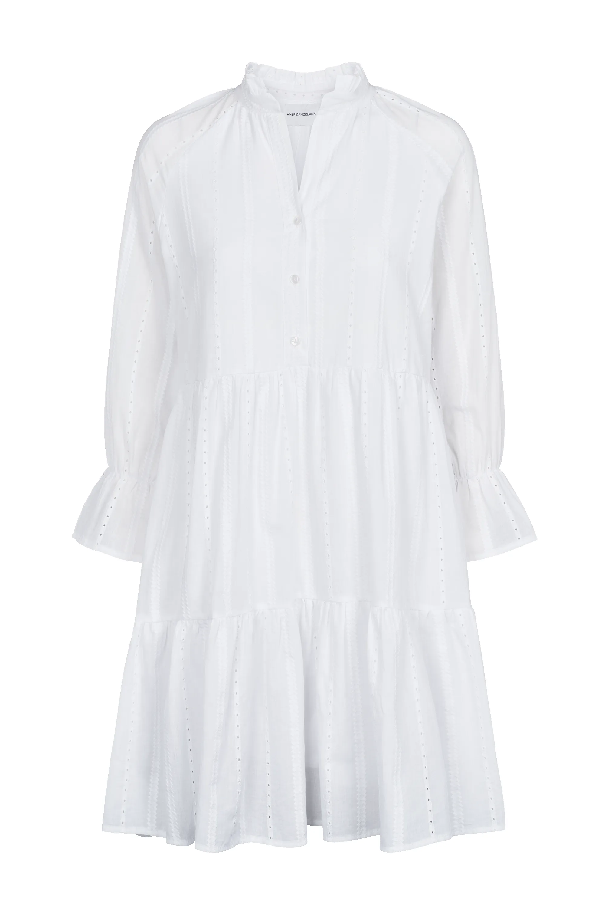 Martina Cotton Dress White sold by Americandreams