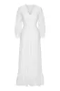 Mollie Cotton Dress White sold by Americandreams