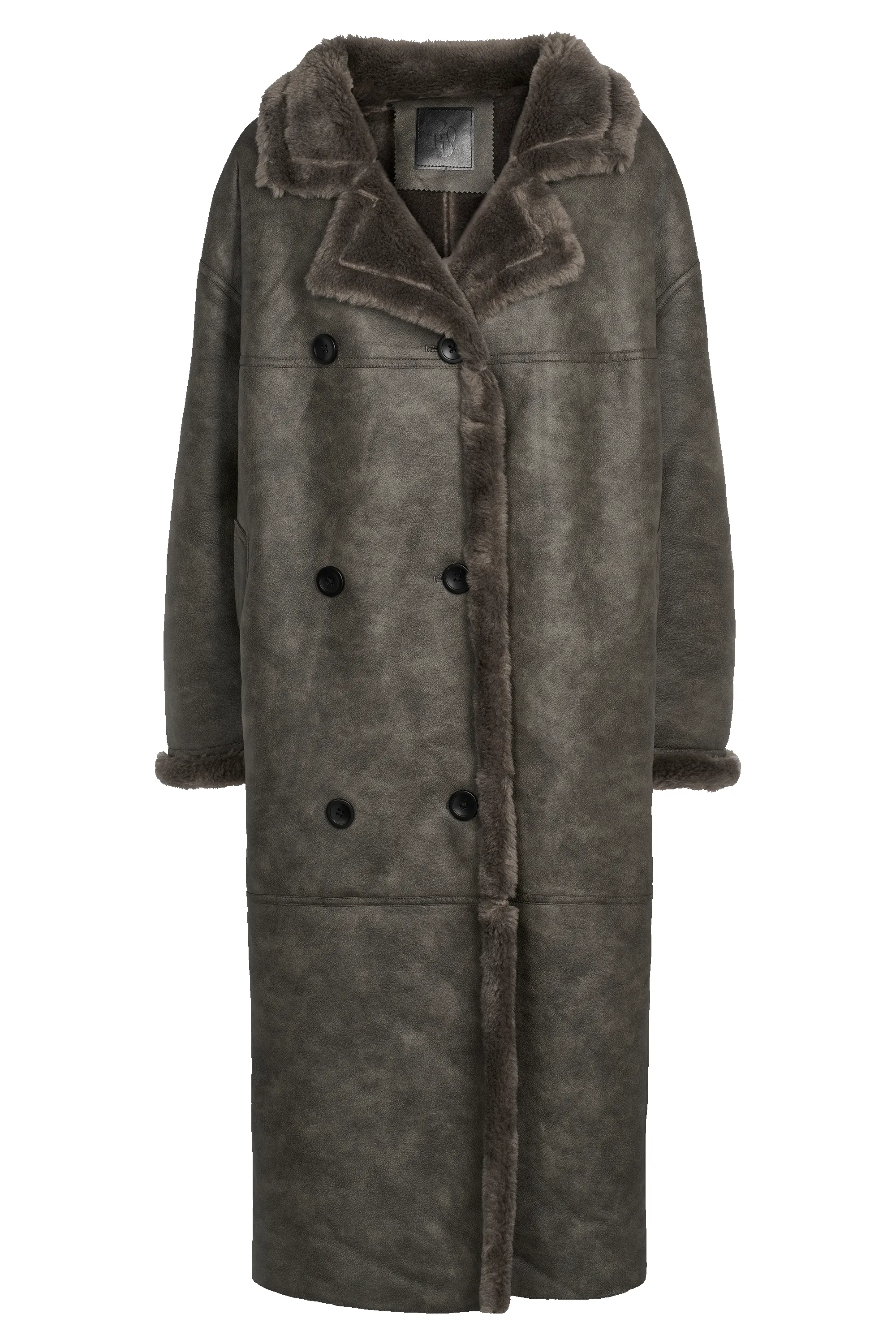Joa Wool Coat Long Dark Grey sold by Americandreams