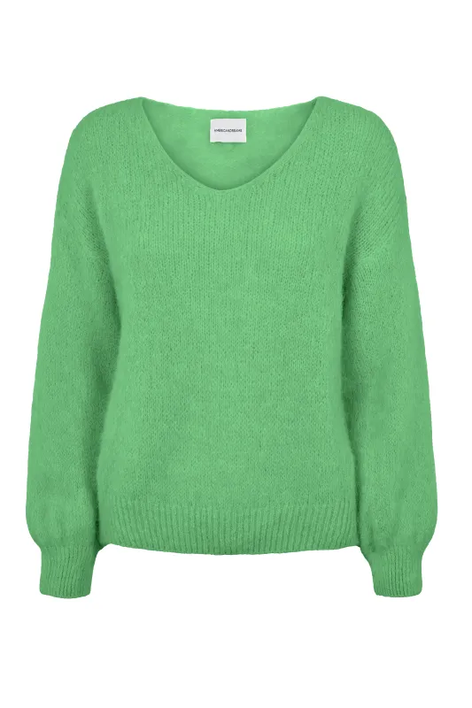 Milana LS Alpaca Pullover Bright Green sold by Americandreams