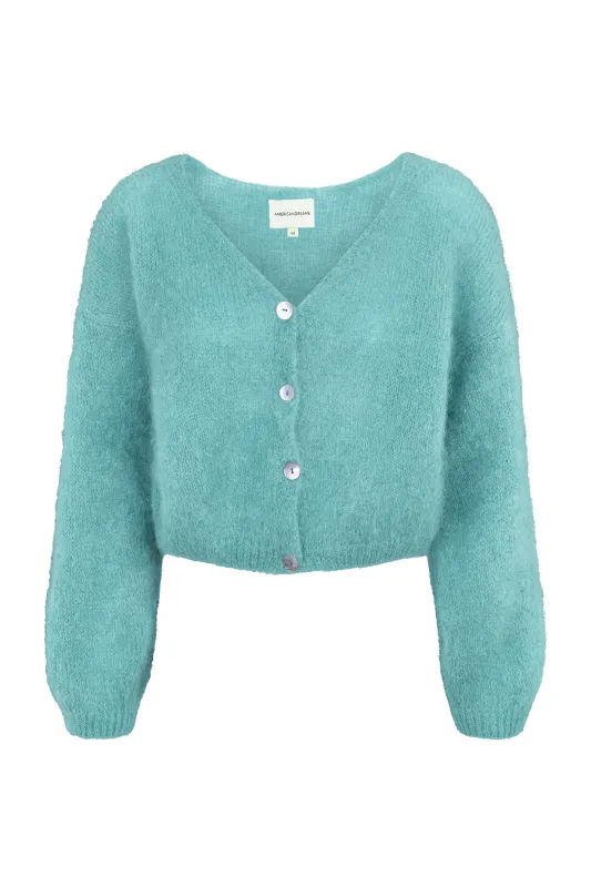 Cornelia Cropped Cardigan Seafoam Green sold by Americandreams