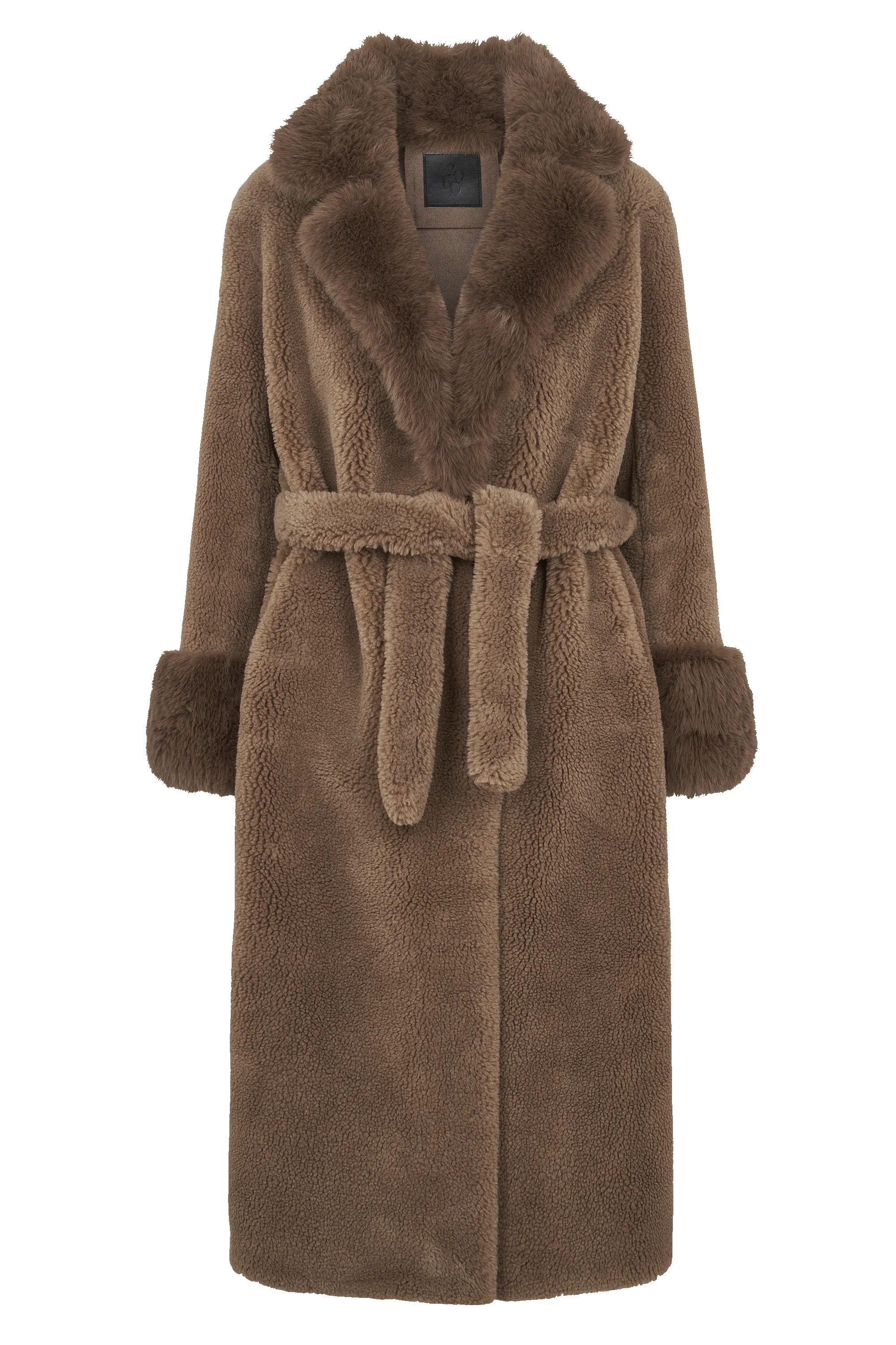 Farah Belted Teddy Coat Camel sold by Americandreams