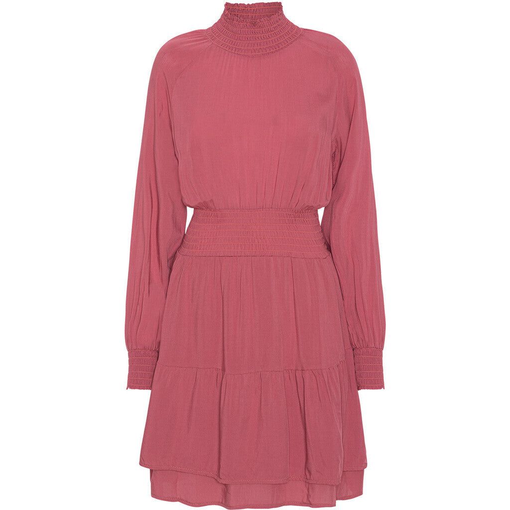 Daniella High Neck Dress Short - Coral Solid sold by American Dream