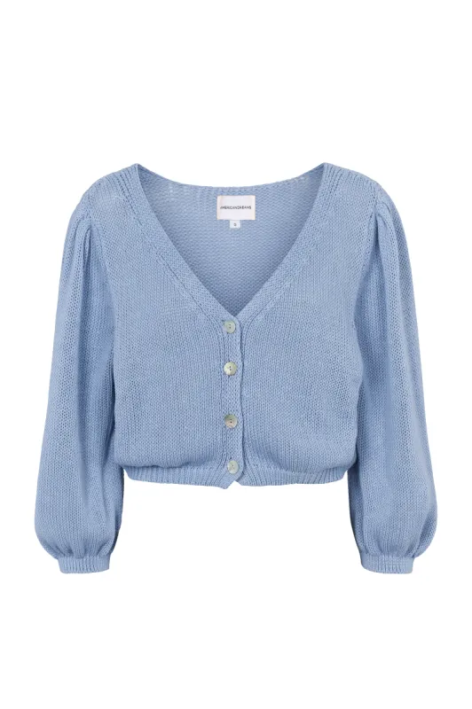 Manda Cotton Cardigan Light Blue sold by Americandreams