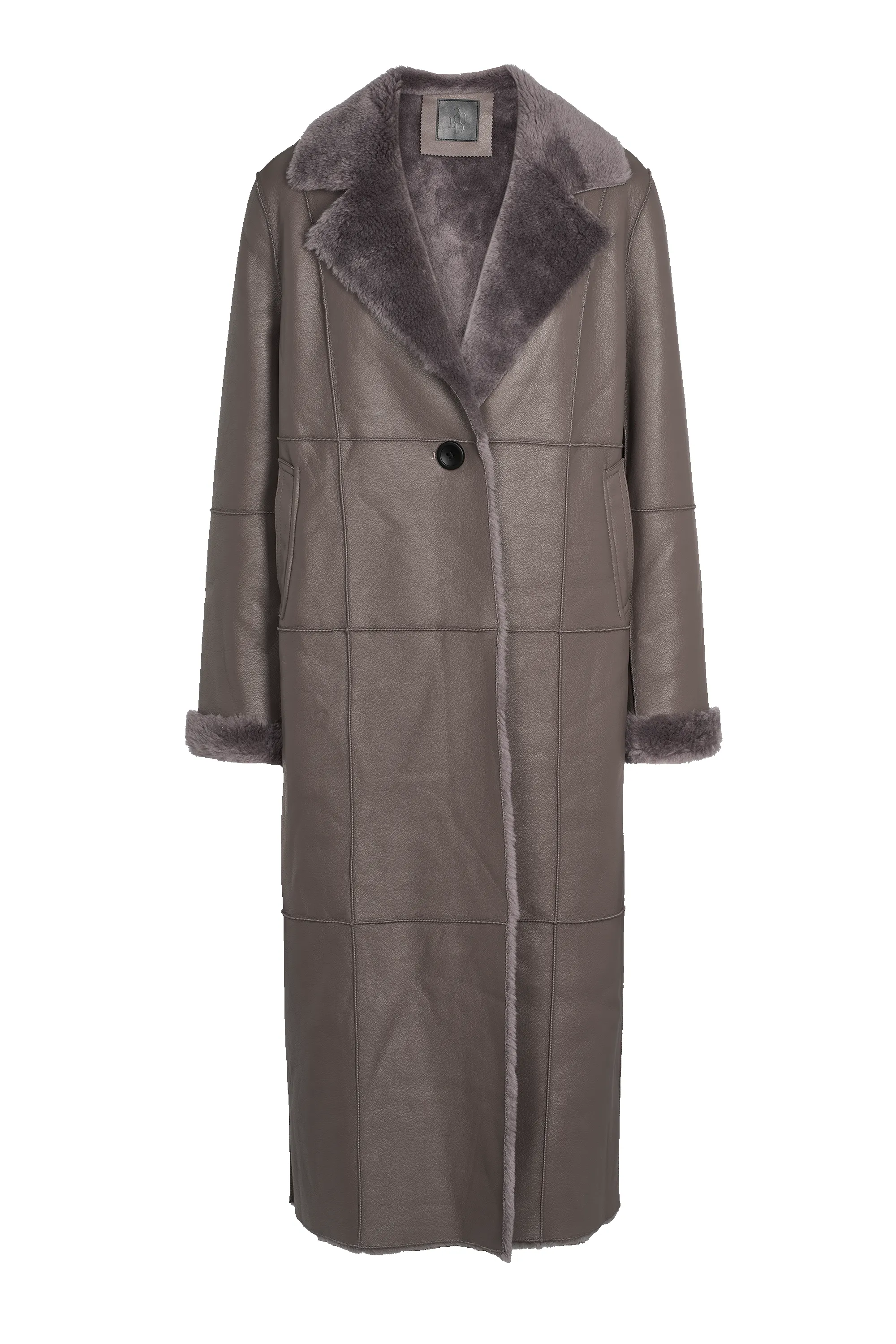 Shahira Wool Coat Long Medium Brown sold by Americandreams