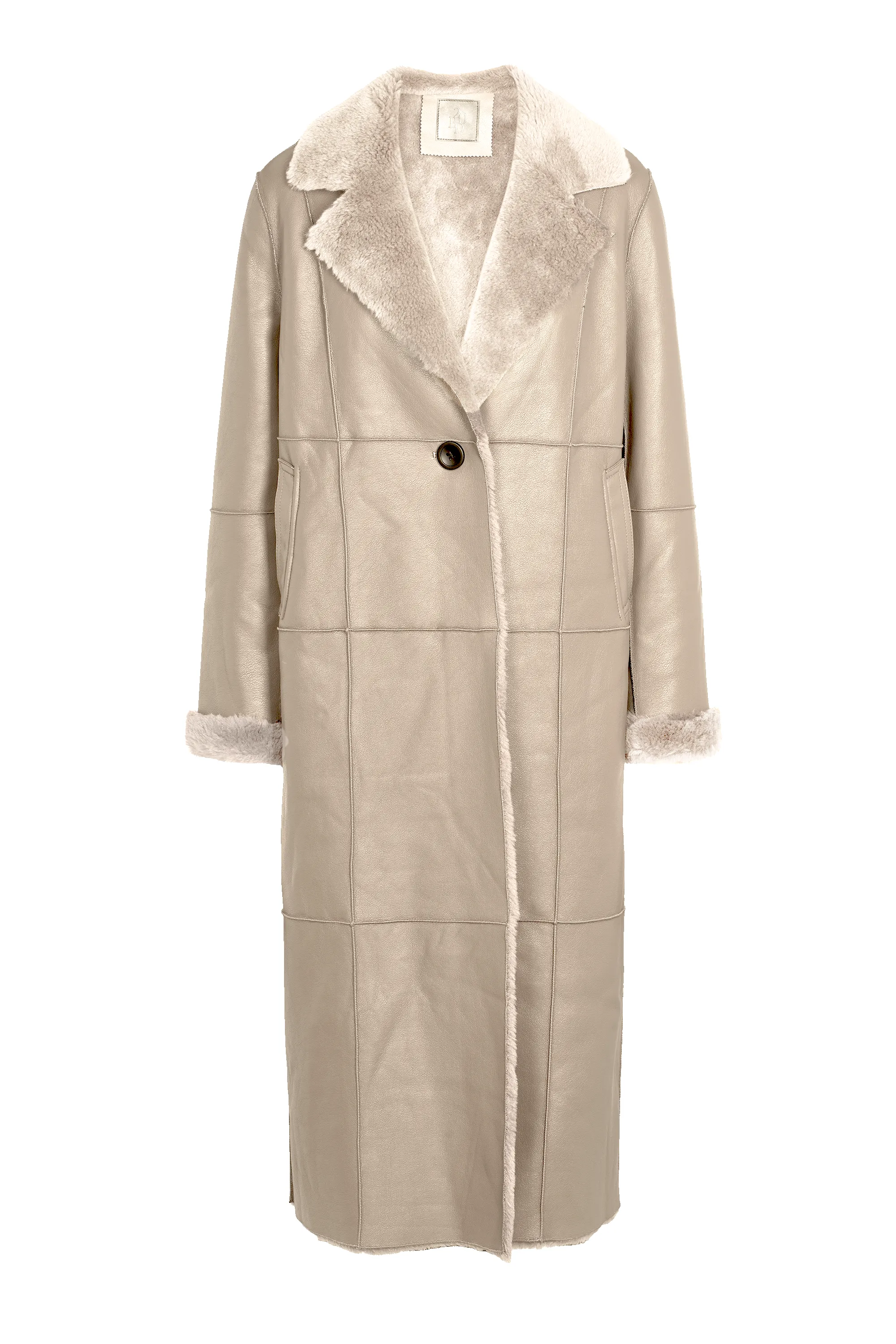Shahira Wool Coat Long Beige sold by Americandreams
