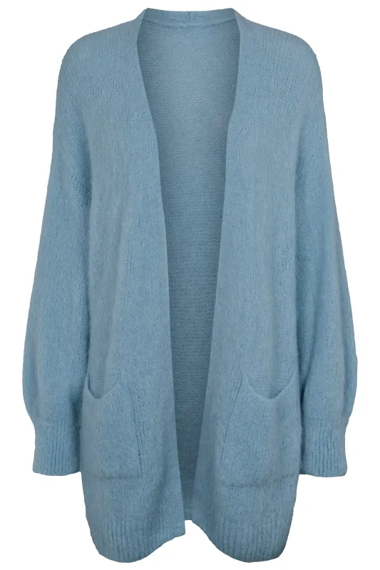 Joanna Alpaca Cardigan Teal Blue sold by Americandreams