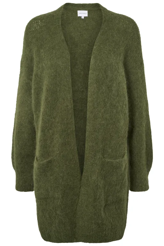 Joanna Alpaca Cardigan Seaweed Green sold by Americandreams