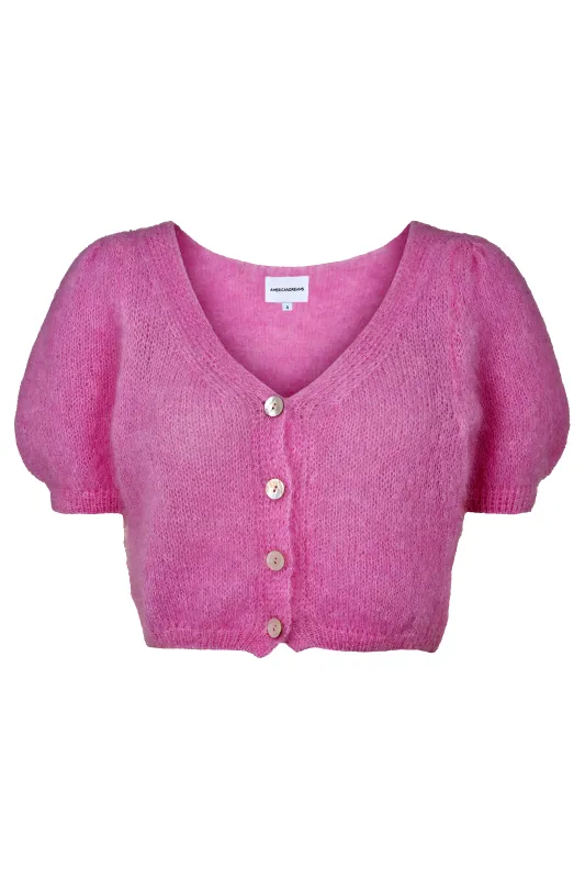 Harper Cardigan Pearly Purple sold by Americandreams