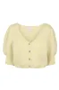 Manda Cotton Cardigan Light Yellow sold by Americandreams
