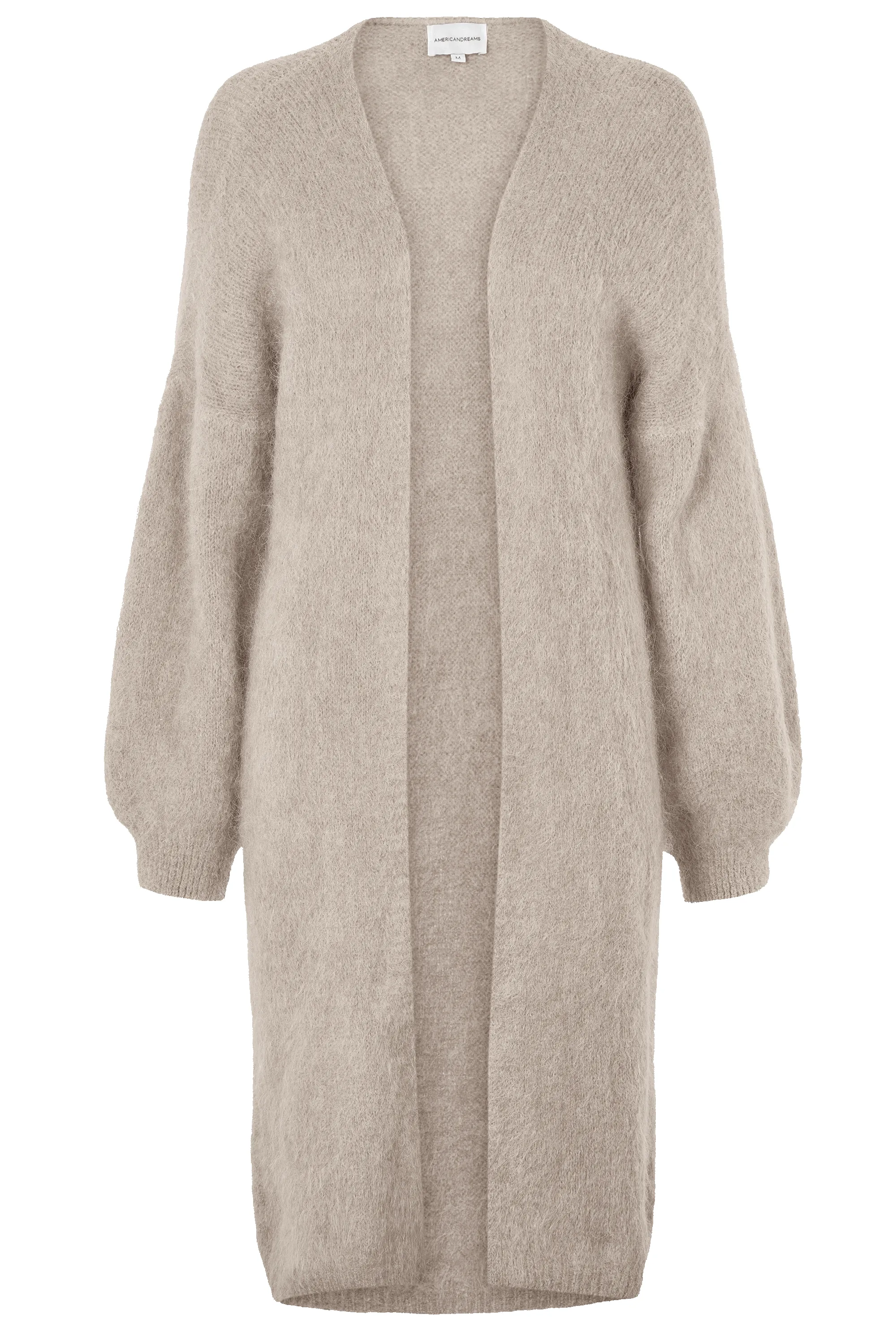 June Long Alpaca Cardigan Beige sold by Americandreams