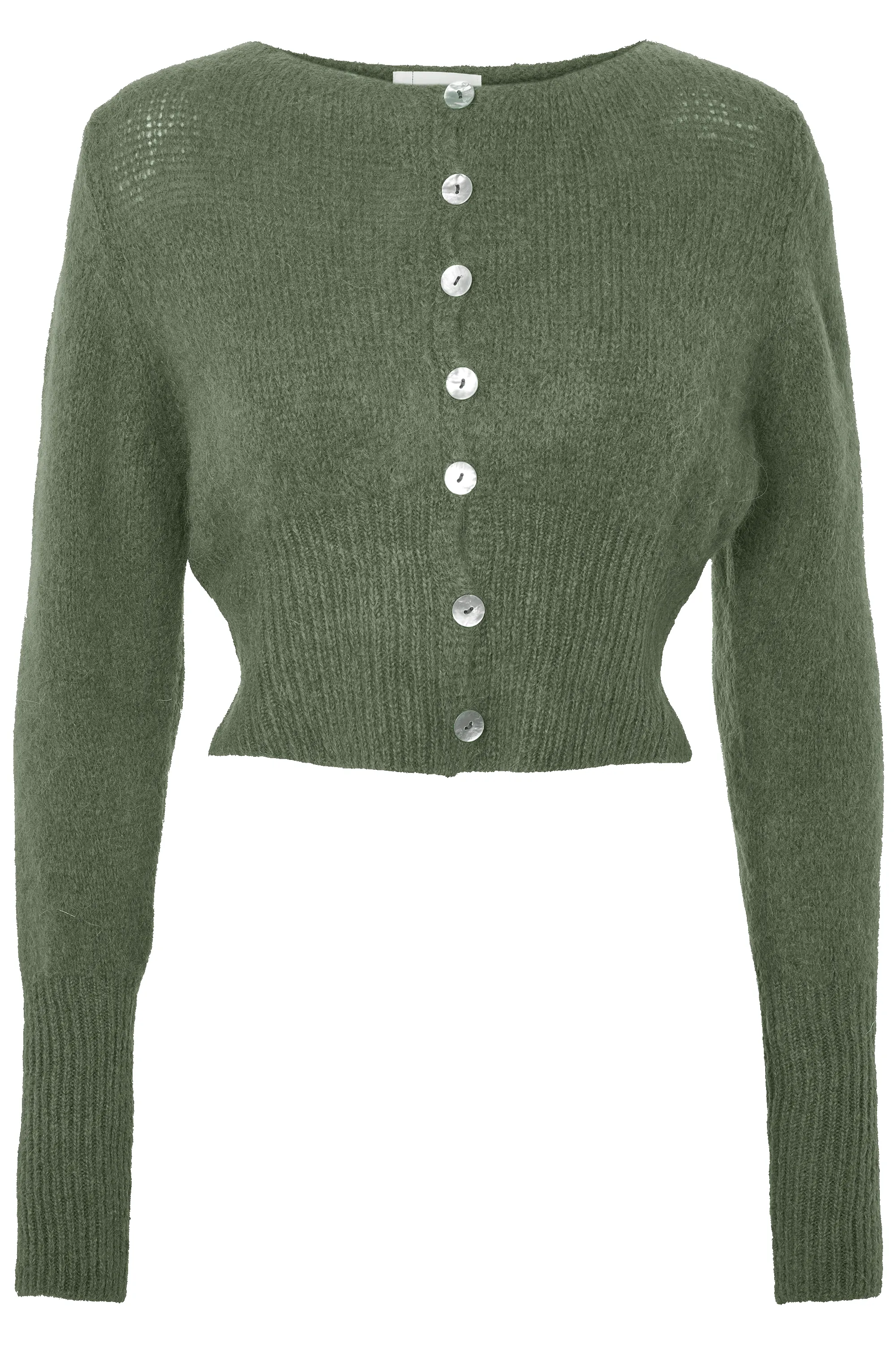 Matilda Cardigan Seaweed Green sold by Americandreams