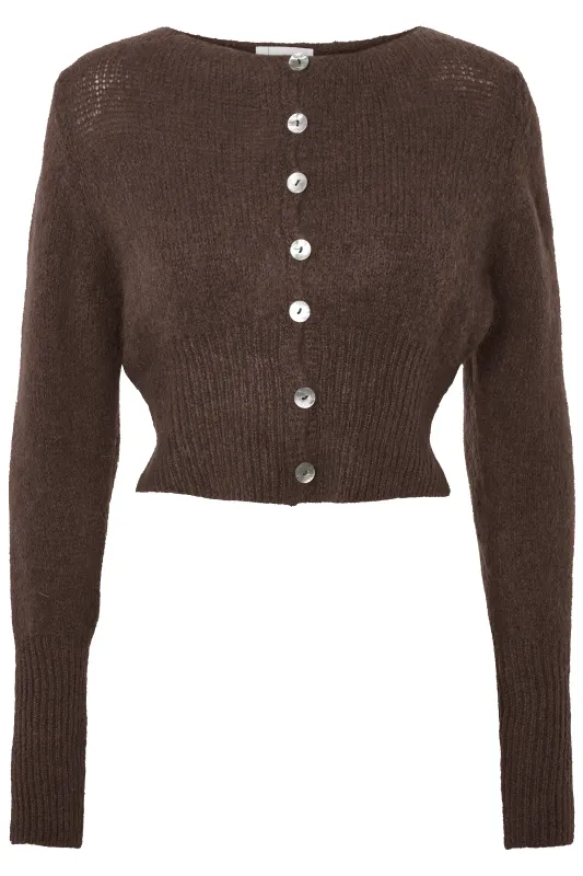 Matilda Cardigan Cocoa sold by Americandreams