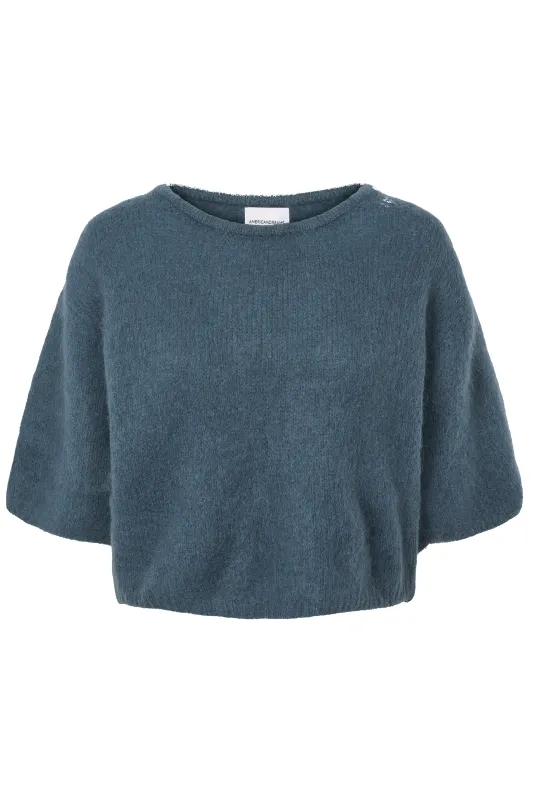 Josie Pullover 3/4 Short Sleeves Teal Blue sold by Americandreams