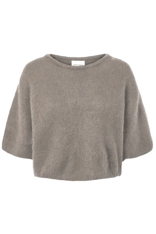 Josie Pullover 3/4 Short Sleeves Light Taupe sold by Americandreams