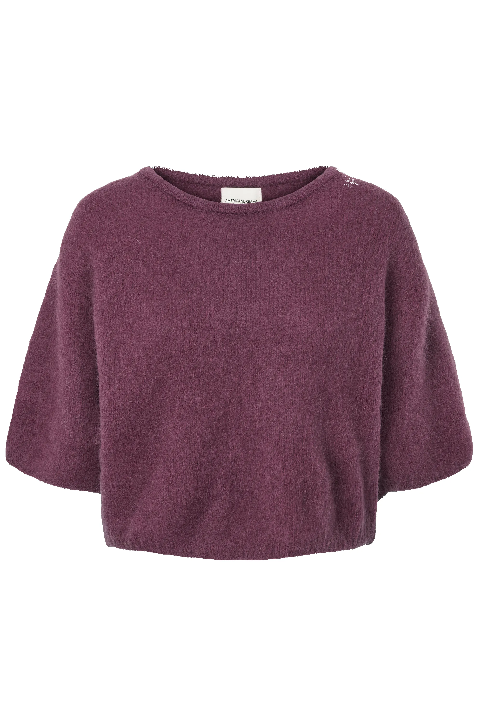 Josie Pullover 3/4 Short Sleeves Bordeaux sold by Americandreams