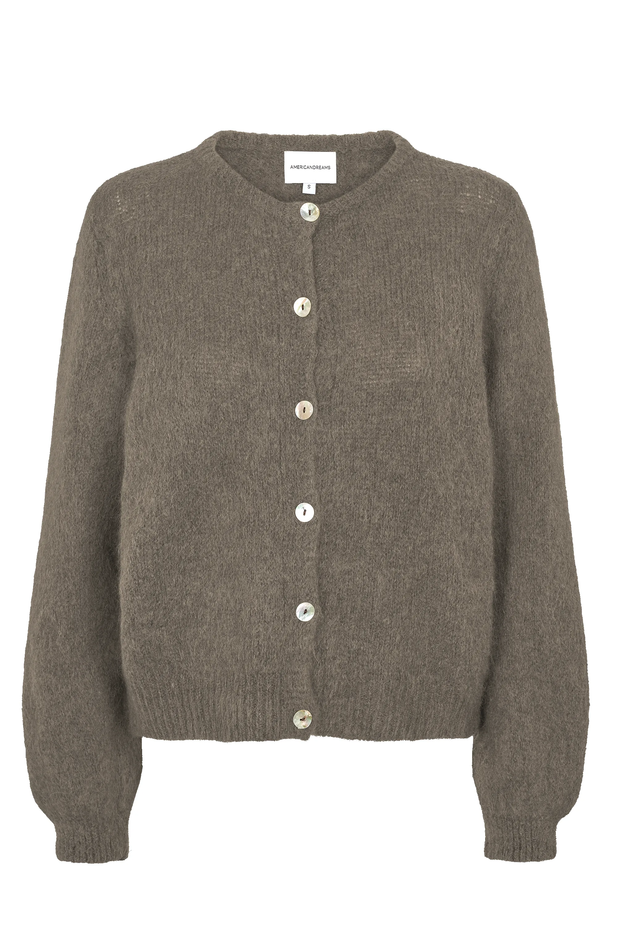 Susan Alpaca Cardigan Light Taupe sold by Americandreams