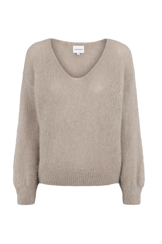 Milana LS Alpaca Pullover Light Taupe sold by Americandreams