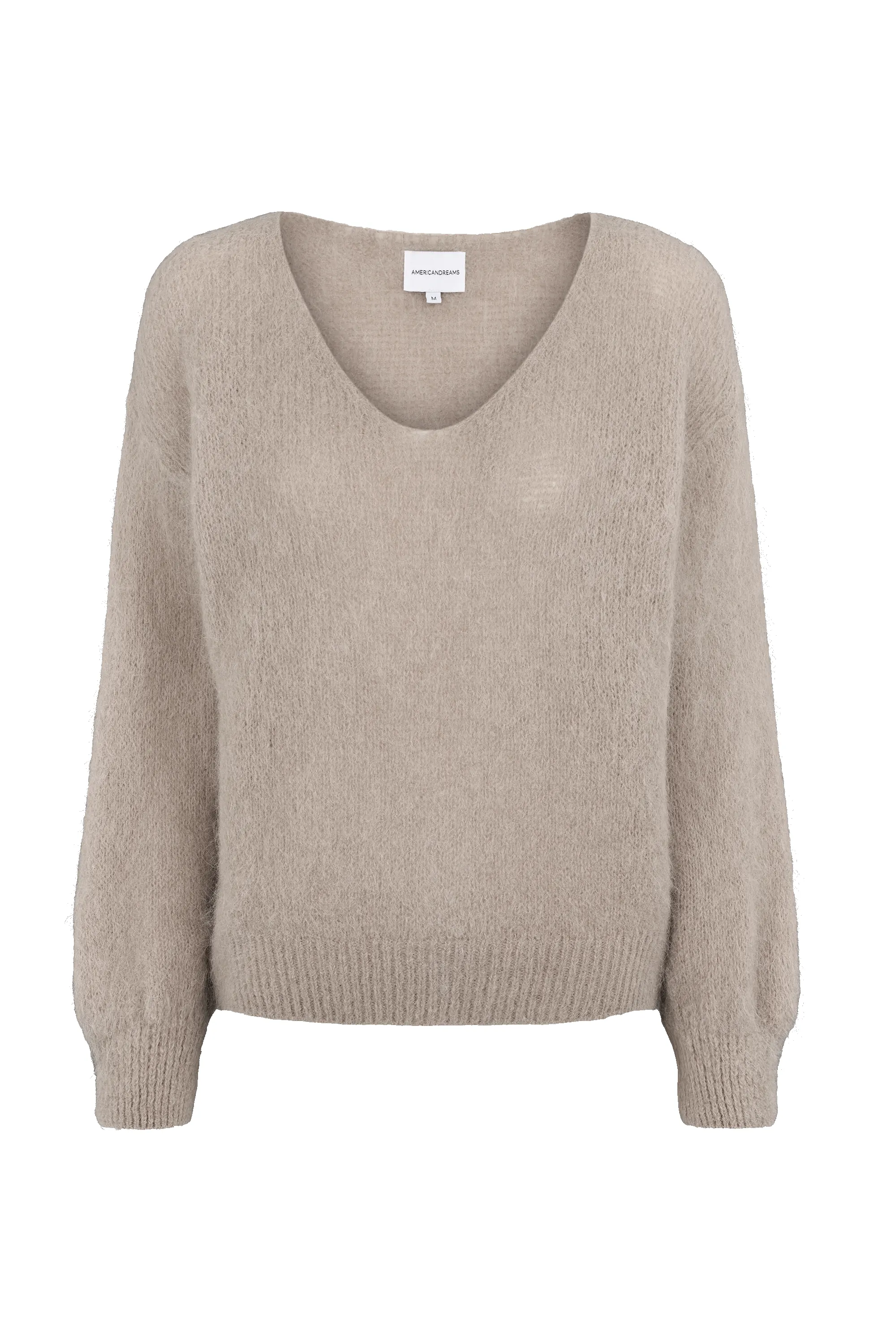 Milana LS Alpaca Pullover Light Taupe sold by Americandreams
