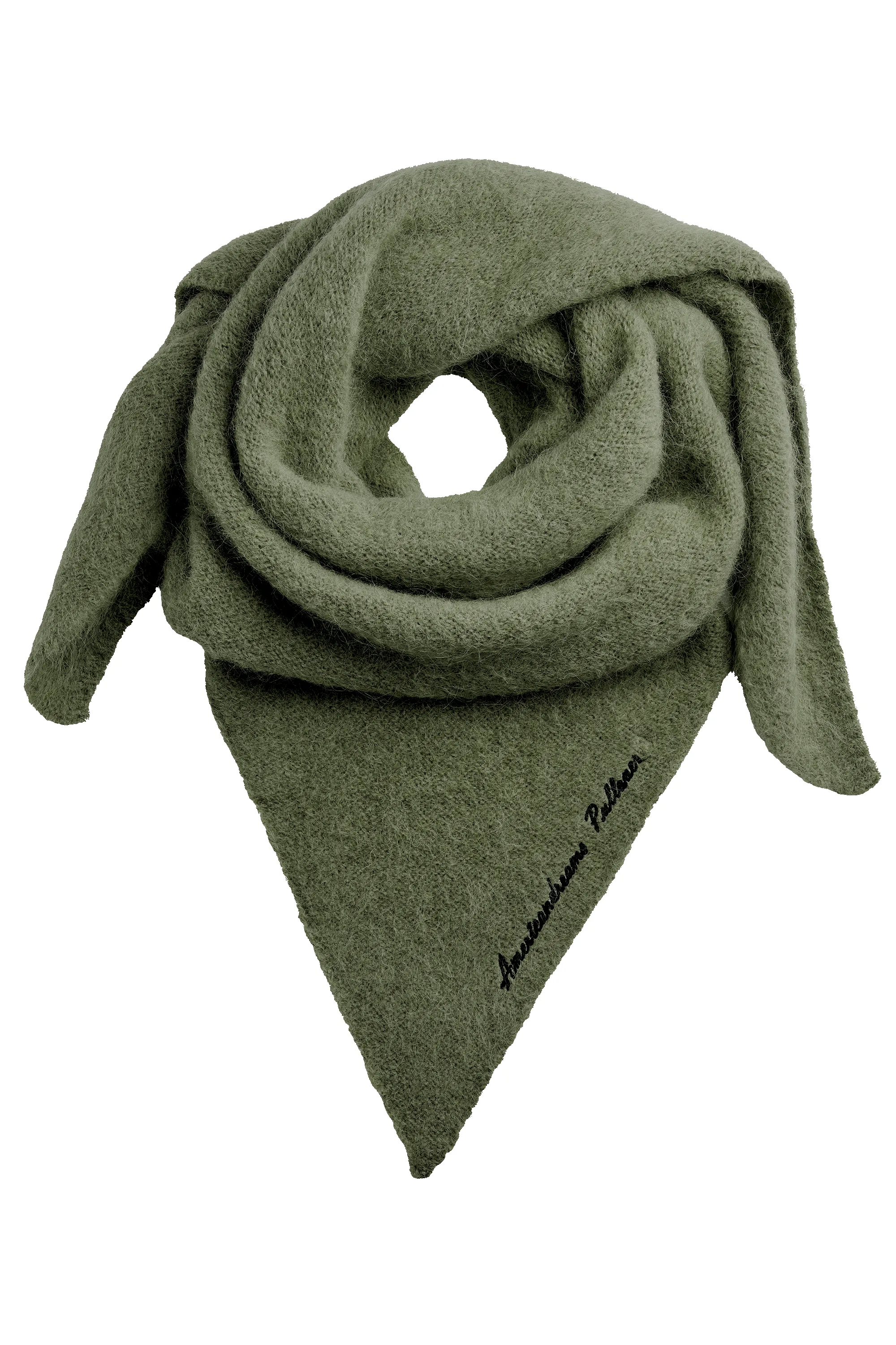 Atiya Alpaca Scarf Seaweed Green sold by Americandreams