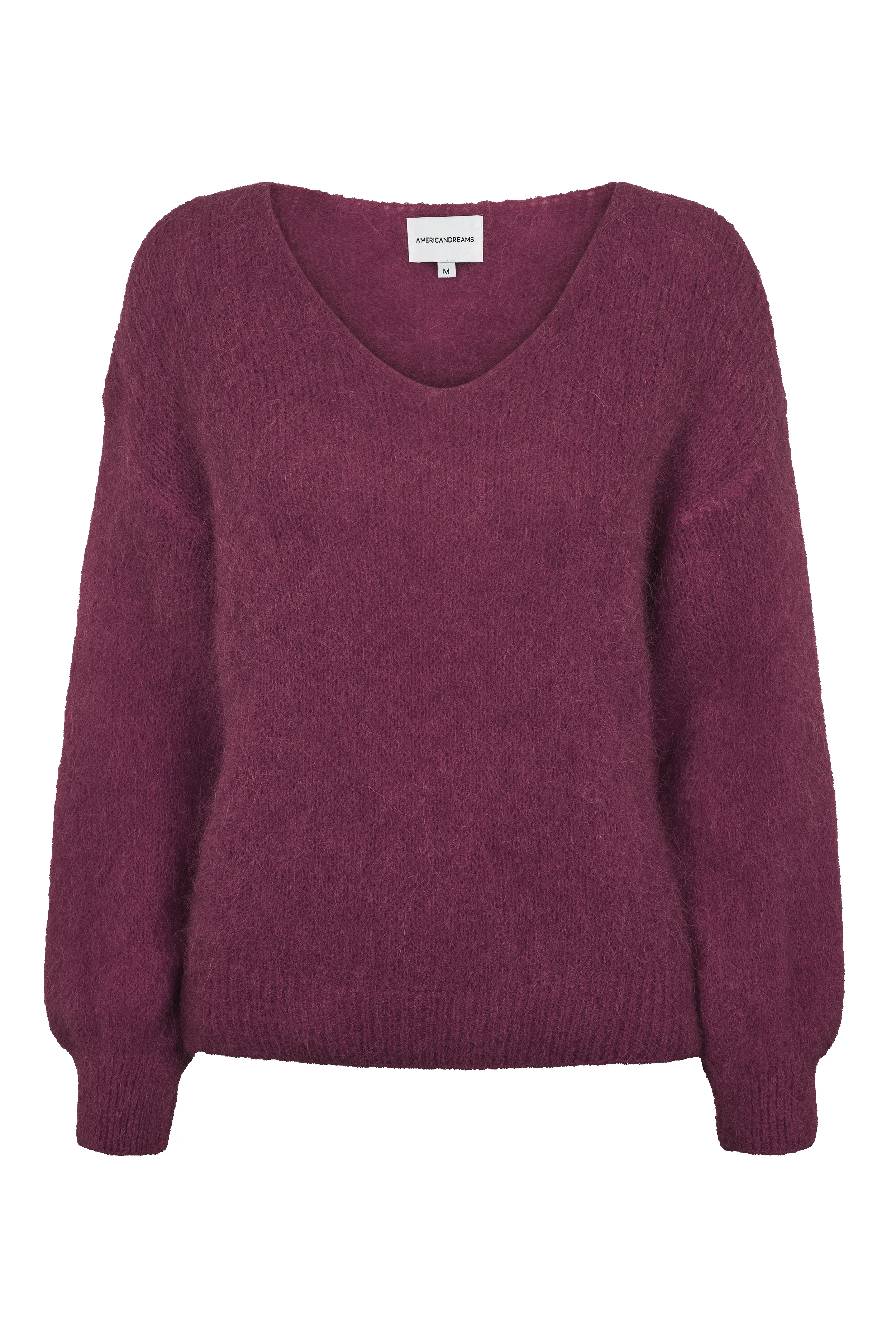 Milana LS Alpaca Pullover Bordeaux sold by Americandreams