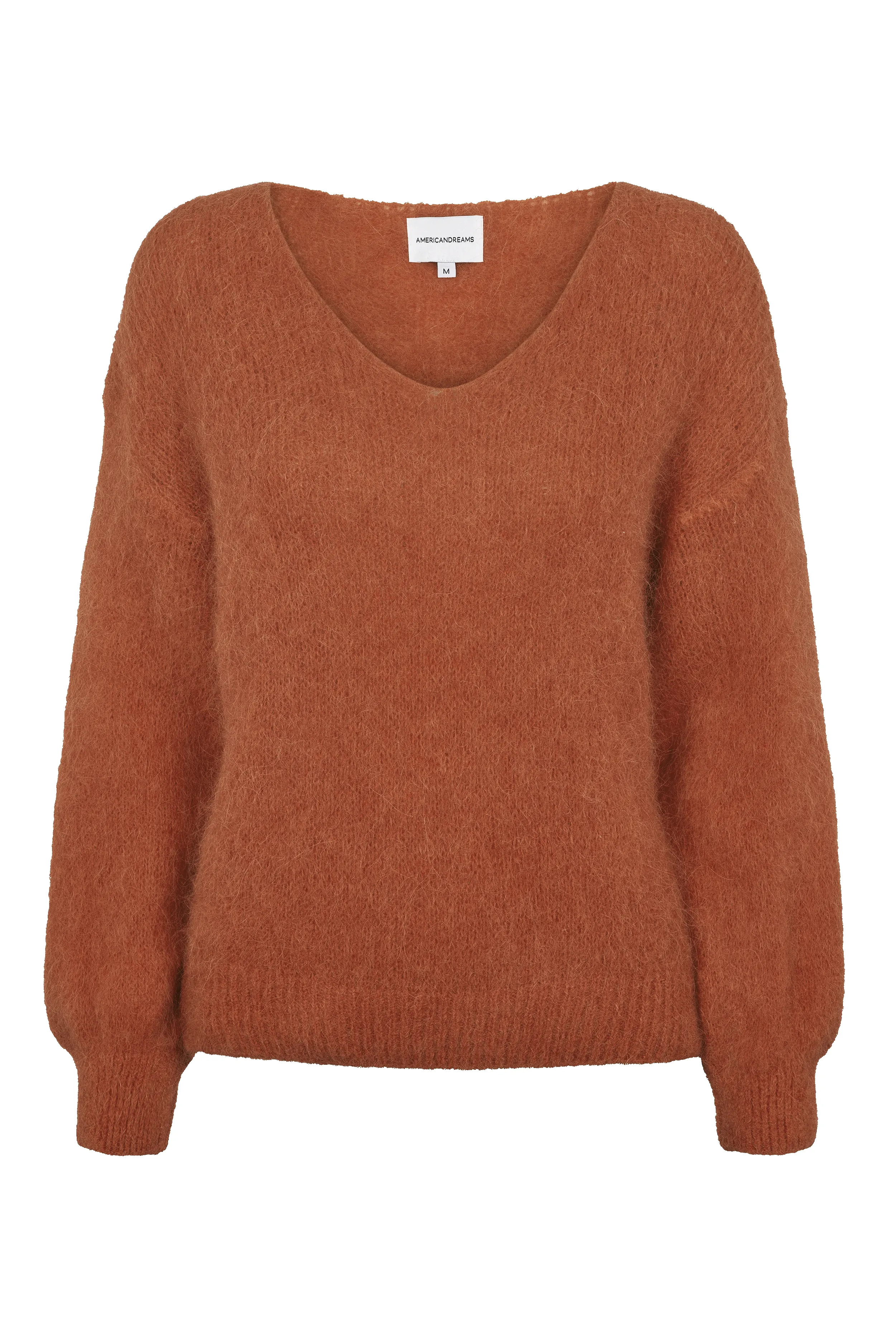 Milana LS Alpaca Pullover Chestnut sold by Americandreams
