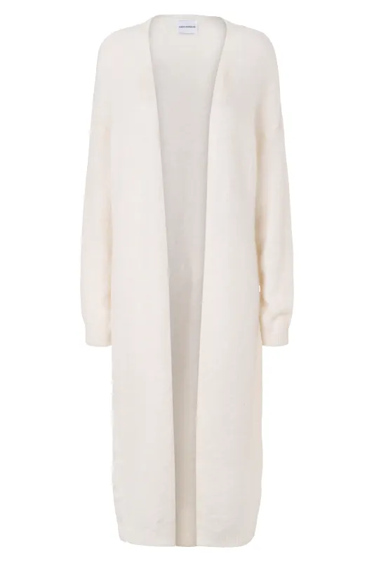 June Long Alpaca Cardigan White sold by Americandreams