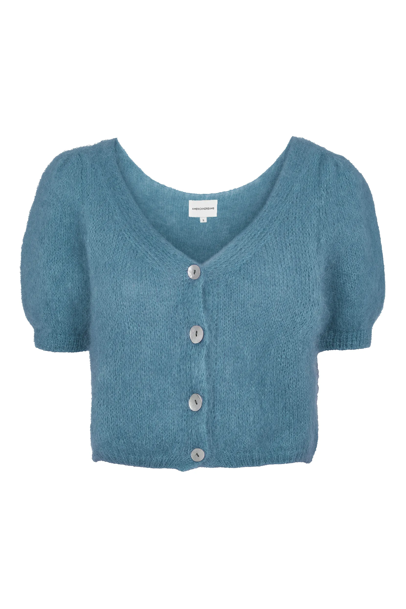 Harper Cardigan Teal Blue sold by Americandreams