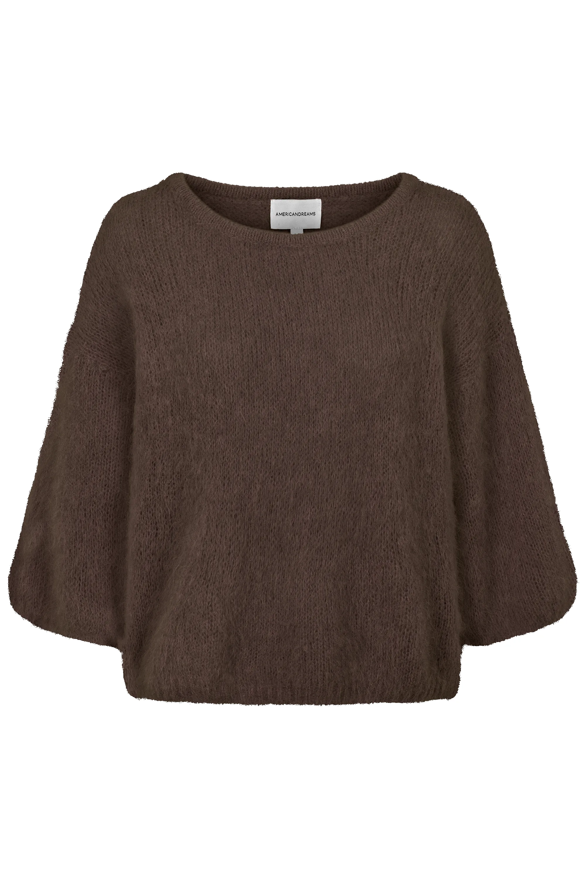 Josie Pullover 3/4 Short Sleeves Cocoa sold by Americandreams