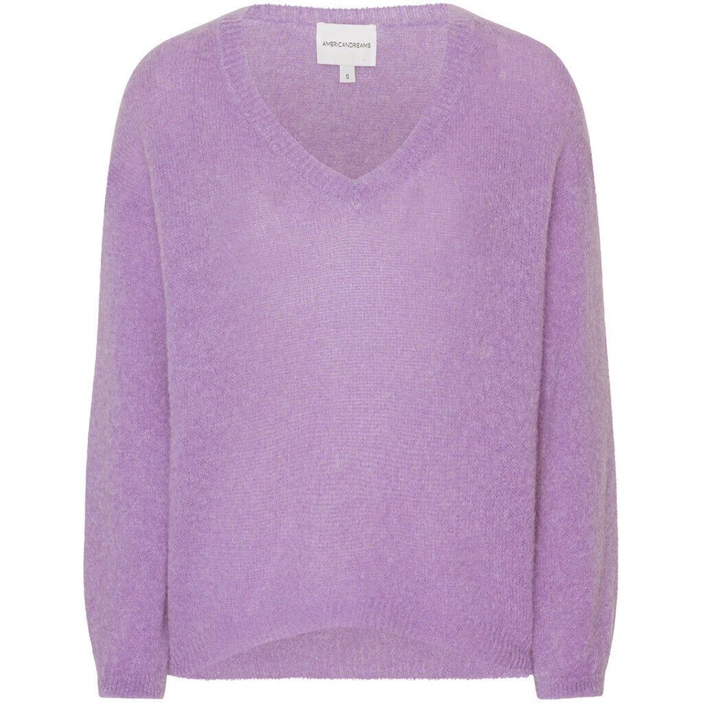 Silja V Neck Knit - Lilac sold by American Dream